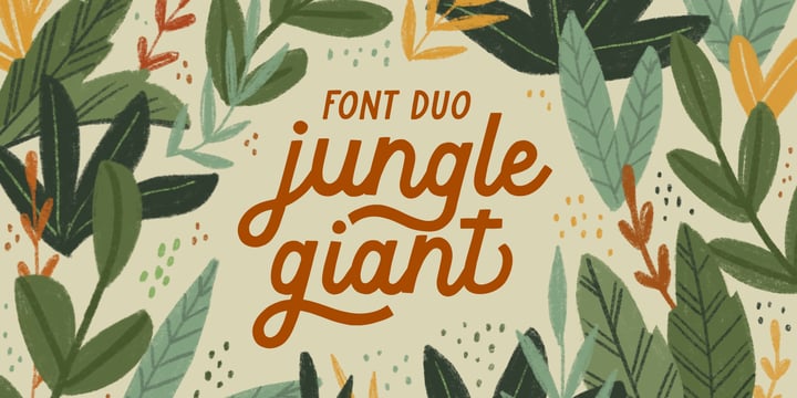 Jungle Giant Font Poster 1