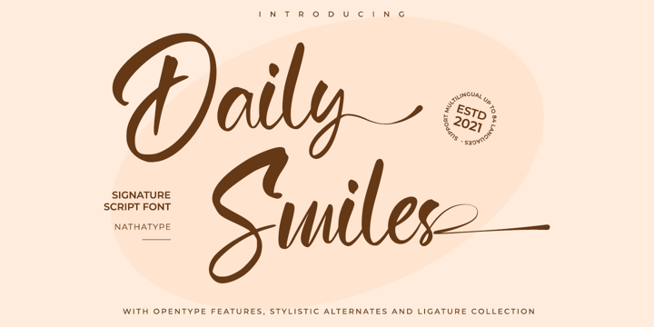 Daily Smiles Font Poster 1