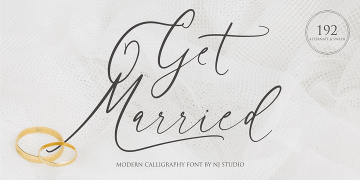 Get Married Font Poster 1