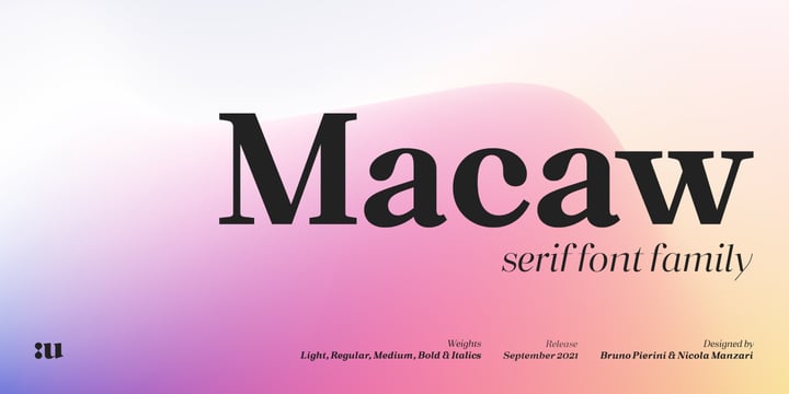 Macaw Font Poster 1