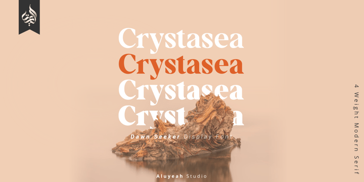 Al Crystasea Font Poster 1