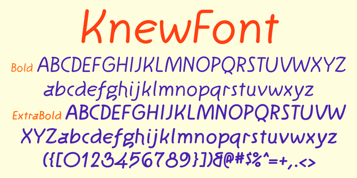 KnewFont Font Poster 6