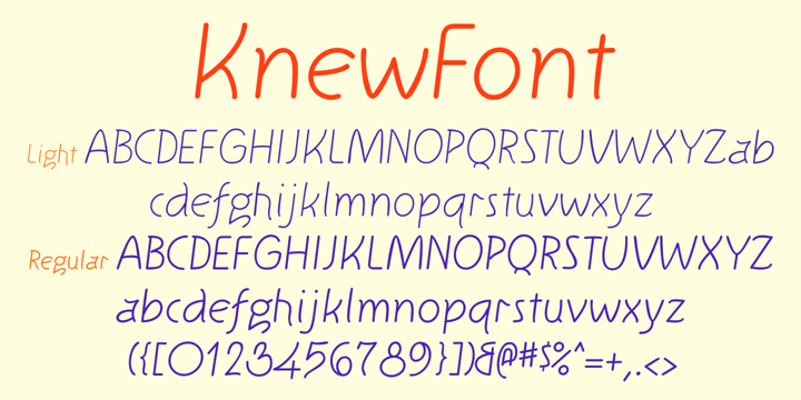 KnewFont Font Poster 5