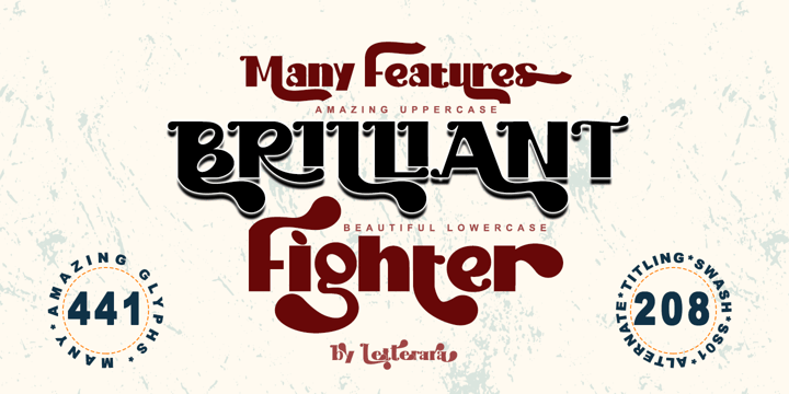 Brilliant Fighter Font Poster 1