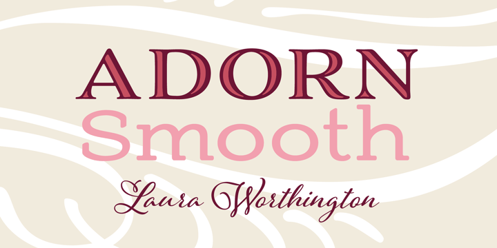 Adorn Smooth Font Poster 1
