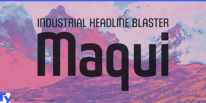 Maqui Font Poster 1