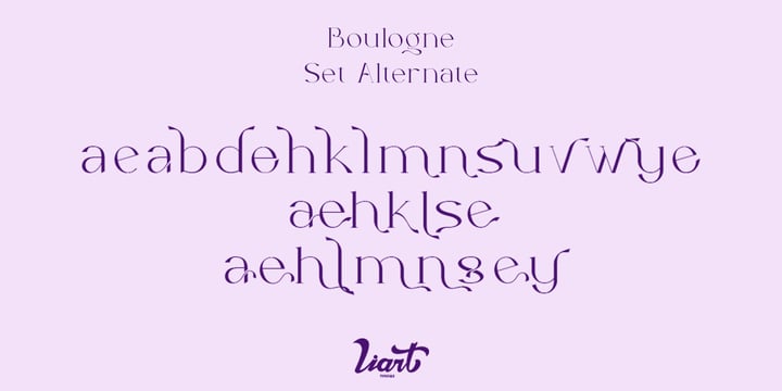 Boulogne Font Poster 9