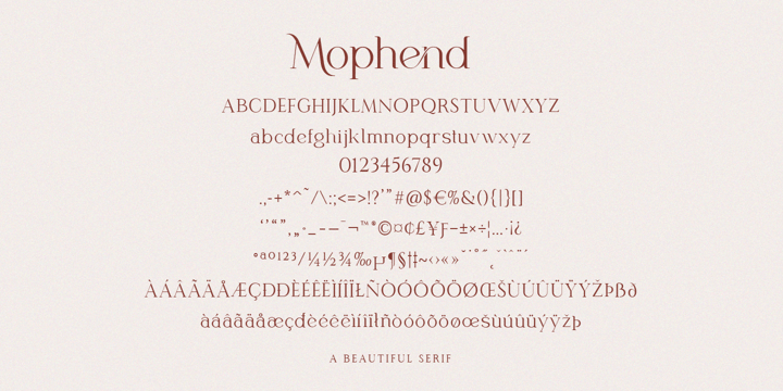 Mophend Font Poster 9