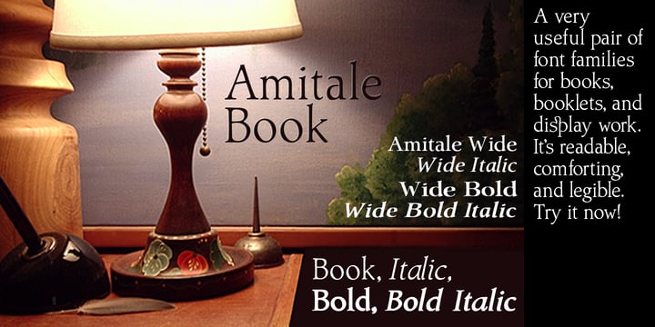 Amitale Font Poster 1