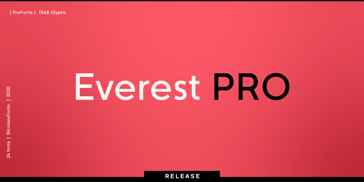Everest Pro Font Poster 1