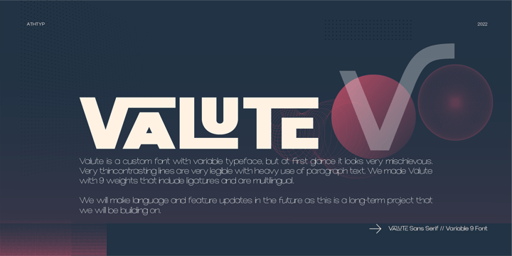 Valute Font Poster 3