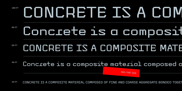 Concreto Mono Font Poster 3