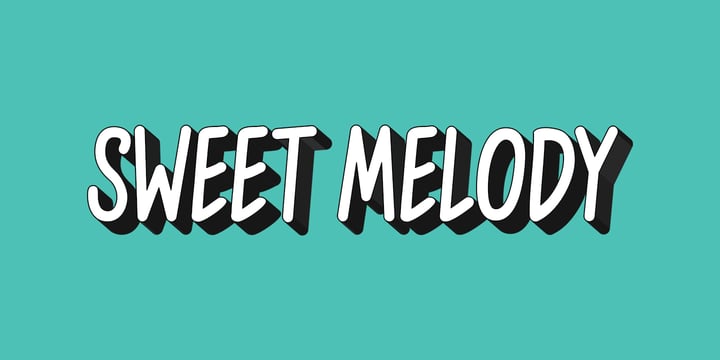 Sweet Melody Font Poster 1