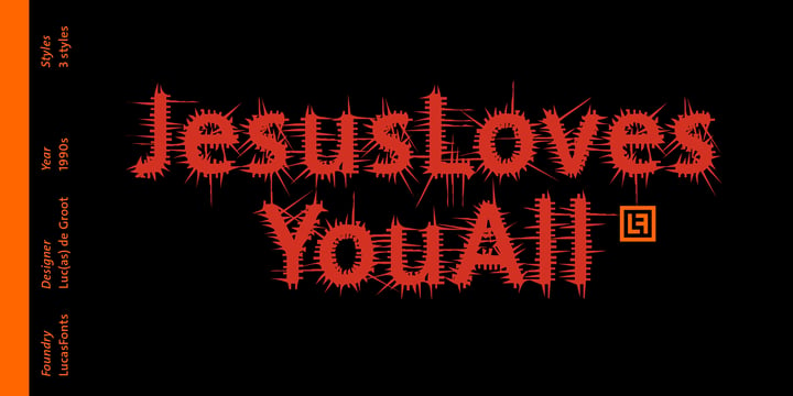 JesusLovesYouAll Font Poster 1