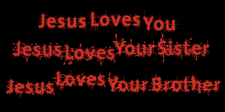 JesusLovesYouAll Font Poster 2