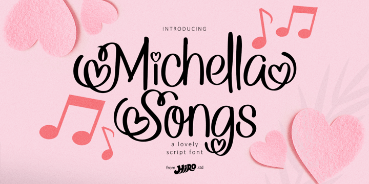 Michella Songs Font Poster 1