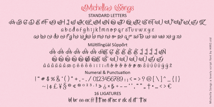 Michella Songs Font Poster 9