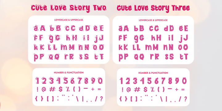 Cute Love Story Font Poster 11