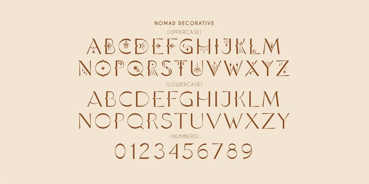 Nomad Decorative Font Poster 3