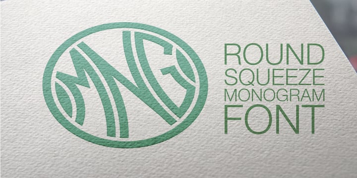 Round Squeeze Monogram