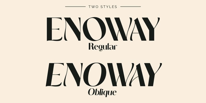 Enoway Font Poster 2