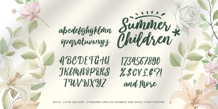 Summer Children Font Poster 7