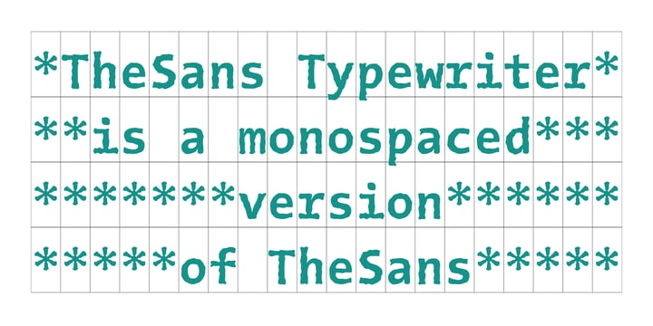 The Sans Typewriter