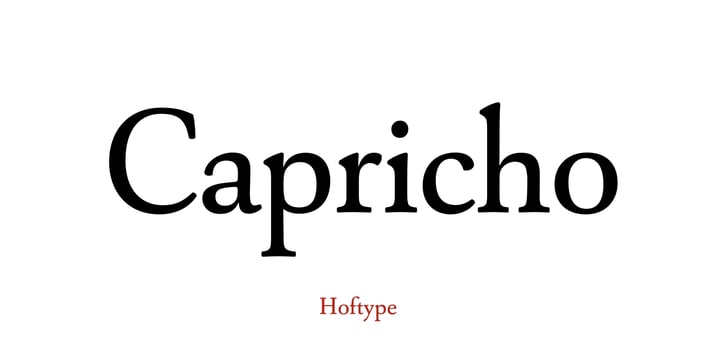 Capricho Font Poster 1