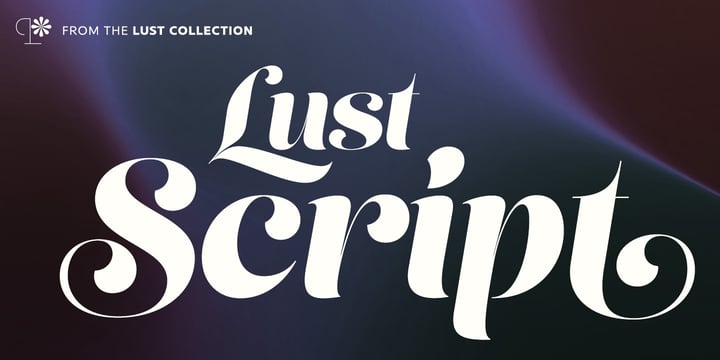 Lust Script Font Poster 1
