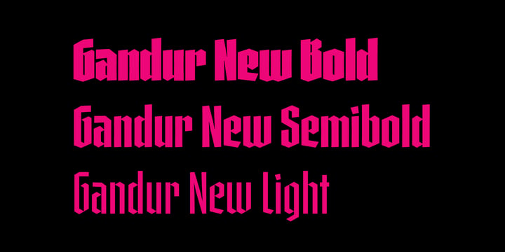 Gandur New Font Poster 3