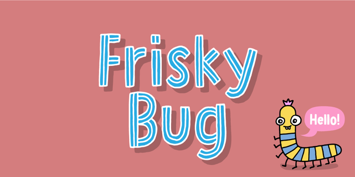 Frisky Bug Font Poster 1