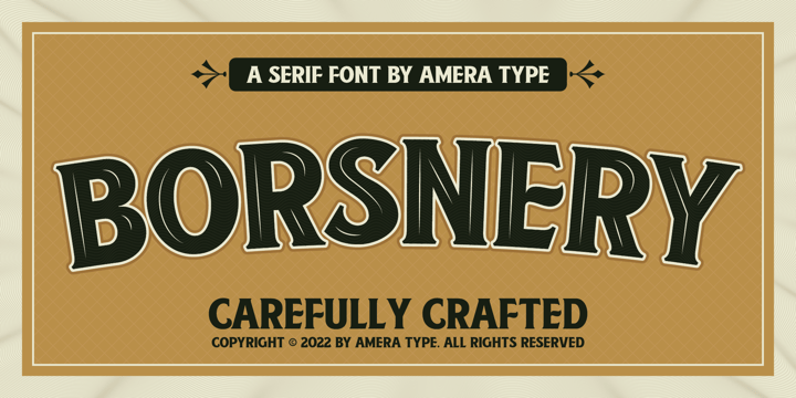AT Borsnery Font Poster 1
