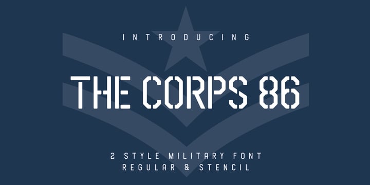 The Corps 86 Font Poster 1