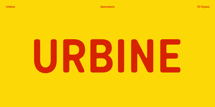 Urbine Font Poster 1
