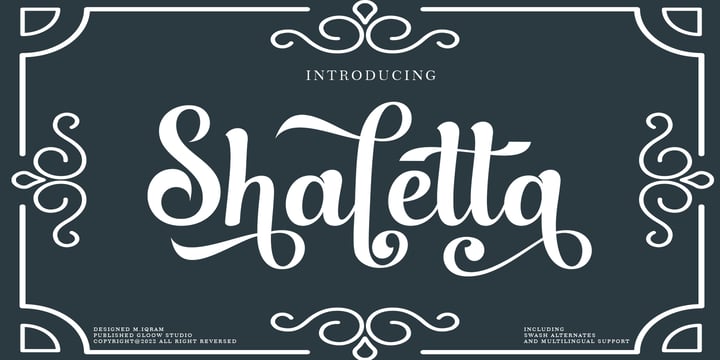 Shaletta Font Poster 1