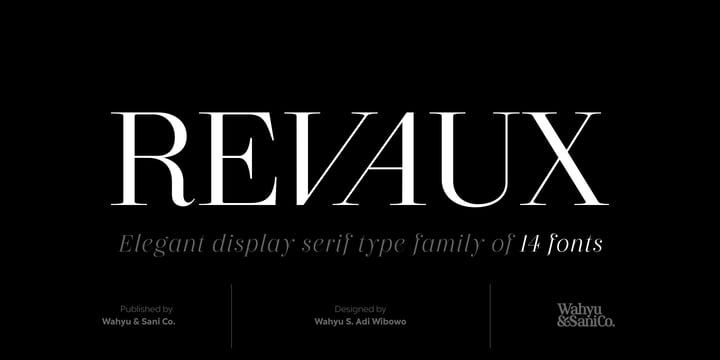 Revaux Font Poster 1