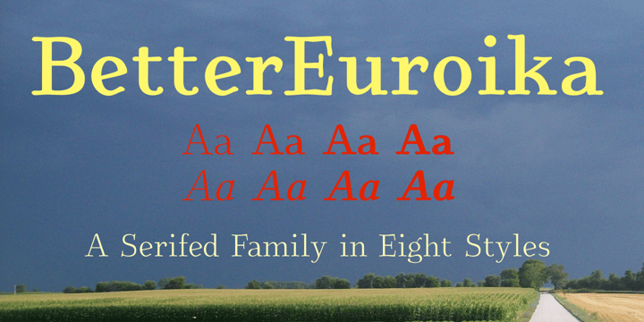 BetterEuroika Font Poster 1