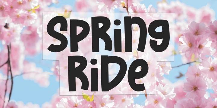 Spring Ride Font Poster 1