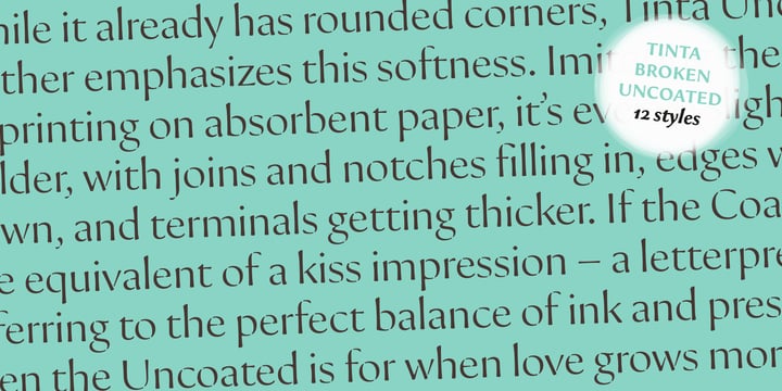 Tinta Broken Uncoated