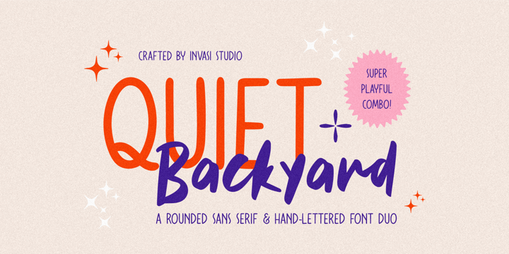 Quiet Backyard Font Poster 1
