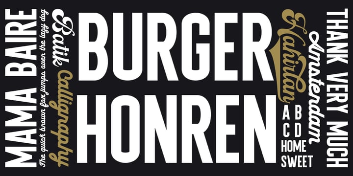 Burger Honren Font Poster 1