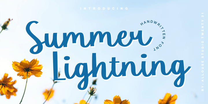 Summer Lightning Font Poster 1