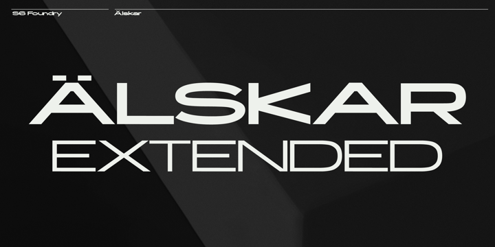 Alskar Extended Font Poster 1