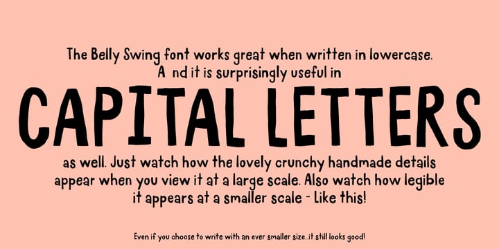 Belly Swing Font Poster 3