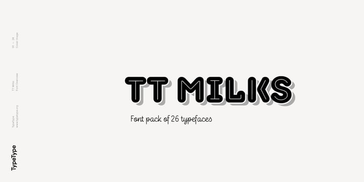 TT Milks Font Poster 1