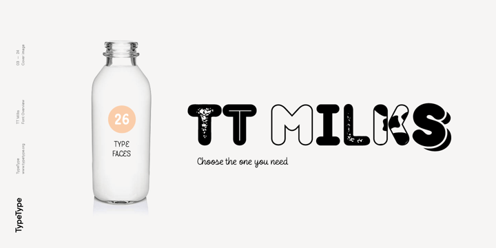 TT Milks Font Poster 3
