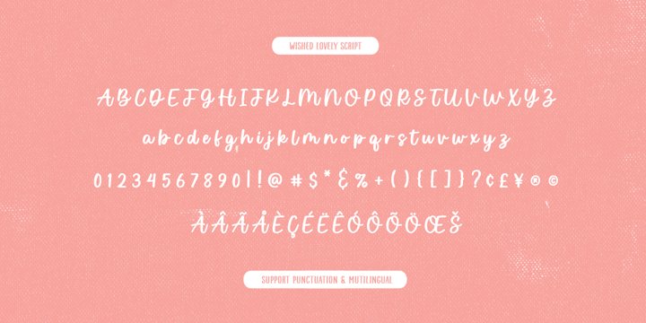 Wished Lovely Font Poster 11
