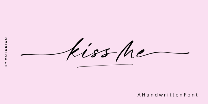 Kiss Me Font Poster 1