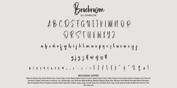 Brockroom Font Poster 7