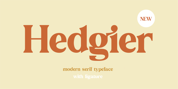 Hedgier Font Poster 1